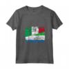 SIERRA LEONE ITALIA Bandiera Amicizia - Maglietta con Collo a V - Sostenete l'Amicizia Internazionale