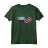 Cuore Bandiera Americana Sierra Leone | Sierra Leone Roots USA Maglietta - Abbigliamento Patriottico per Donne con Radici sierra leonesi negli Stati Uniti