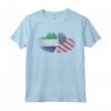 Cuore Bandiera Americana Sierra Leone | Sierra Leone Roots USA Maglietta - Abbigliamento Patriottico per Donne con Radici sierra leonesi negli Stati Uniti