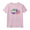 Cuore Bandiera Americana Sierra Leone | Sierra Leone Roots USA Maglietta - Abbigliamento Patriottico per Donne con Radici sierra leonesi negli Stati Uniti