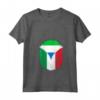 Donna Sierra Leone Bandiera Italia Sierra Leone Cerniera Italiana Maglietta con Collo a V - Mix Heritage Design - Ideale Regalo per Orgoglio Misto