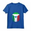 Donna Sierra Leone Bandiera Italia Sierra Leone Cerniera Italiana Maglietta con Collo a V - Mix Heritage Design - Ideale Regalo per Orgoglio Misto