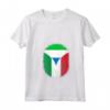 Donna Sierra Leone Bandiera Italia Sierra Leone Cerniera Italiana Maglietta con Collo a V - Mix Heritage Design - Ideale Regalo per Orgoglio Misto