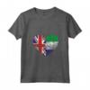 Donna Sierra Leone Roots - Mezza Bandiera Britannica Maglietta con Collo a V - Ideale per Compleanno, Festa della Mamma o Mese del Patrimonio Ispanico