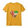 Donna Sierra Leone Roots - Mezza Bandiera Britannica Maglietta con Collo a V - Ideale per Compleanno, Festa della Mamma o Mese del Patrimonio Ispanico