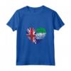 Donna Sierra Leone Roots - Mezza Bandiera Britannica Maglietta con Collo a V - Ideale per Compleanno, Festa della Mamma o Mese del Patrimonio Ispanico