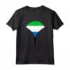 Camicia Sierra Leone Bandiera - Cerniera Maglietta Design Patrimonio Ispanico - Regalo Orgoglio della Sierra Leone