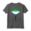 Camicia Sierra Leone Bandiera - Cerniera Maglietta Design Patrimonio Ispanico - Regalo Orgoglio della Sierra Leone