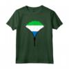 Camicia Sierra Leone Bandiera - Cerniera Maglietta Design Patrimonio Ispanico - Regalo Orgoglio della Sierra Leone