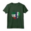 Donna Cuore Bandiera Italiana Sierra Leone - Italia Sierra Leone Roots Maglietta - Abbigliamento con Collo a V - Ideale per Uomini, Donne e Bambini