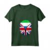 Donna Bandiera della Sierra Leone - Maglietta con Collo a V - Cuore Britannico - Regno Unito - Ideale per Regalo Unico e Heritage Design