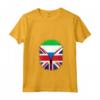 Donna Bandiera della Sierra Leone - Maglietta con Collo a V - Cuore Britannico - Regno Unito - Ideale per Regalo Unico e Heritage Design