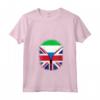 Donna Bandiera della Sierra Leone - Maglietta con Collo a V - Cuore Britannico - Regno Unito - Ideale per Regalo Unico e Heritage Design