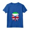 Donna Bandiera della Sierra Leone - Maglietta con Collo a V - Cuore Britannico - Regno Unito - Ideale per Regalo Unico e Heritage Design
