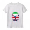 Donna Bandiera della Sierra Leone - Maglietta con Collo a V - Cuore Britannico - Regno Unito - Ideale per Regalo Unico e Heritage Design