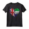 Sierra Leone Roots - Mezza Bandiera Britannica Bandiera della Sierra Leone Maglietta - Ideale per Compleanno, Festa della Mamma o Natale