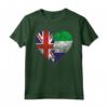 Sierra Leone Roots - Mezza Bandiera Britannica Bandiera della Sierra Leone Maglietta - Ideale per Compleanno, Festa della Mamma o Natale