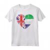Sierra Leone Roots - Mezza Bandiera Britannica Bandiera della Sierra Leone Maglietta - Ideale per Compleanno, Festa della Mamma o Natale