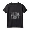 Donna Sierra Leone - Logo Varsity della Sierra Leone Maglietta con Collo a V - Vintage - Abbigliamento Cultura Africana