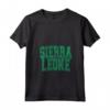Donna Sierra Leone - Leone Maglietta Varsity con Collo a V - Design Vintage della Sierra Leone