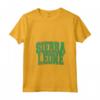 Donna Sierra Leone - Leone Maglietta Varsity con Collo a V - Design Vintage della Sierra Leone