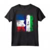 Radici della Sierra Leone mezza bandiera francese | Francia Sierra Leone Maglietta - Abbigliamento Patriottico per Uomini, Donne e Bambini
