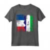 Radici della Sierra Leone mezza bandiera francese | Francia Sierra Leone Maglietta - Abbigliamento Patriottico per Uomini, Donne e Bambini