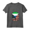 Donna Sierra Leone Bandiera Americana USA - Cerniera USA Sierra Leone Maglietta con Collo a V - Mix Heritage Design per un Regalo Unico e Originale