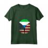 Donna Sierra Leone Bandiera Americana USA - Cerniera USA Sierra Leone Maglietta con Collo a V - Mix Heritage Design per un Regalo Unico e Originale