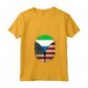 Donna Sierra Leone Bandiera Americana USA - Cerniera USA Sierra Leone Maglietta con Collo a V - Mix Heritage Design per un Regalo Unico e Originale
