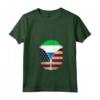 Donna Sierra Leone Bandiera Americana USA - Maglietta con Cerniera Mix Heritage Design - Ideale per Mostrare il Tuo Orgoglio e Apprezzamento