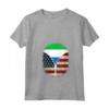 Donna Sierra Leone Bandiera Americana USA - Maglietta con Cerniera Mix Heritage Design - Ideale per Mostrare il Tuo Orgoglio e Apprezzamento