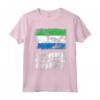 Maglietta Sierra Leone con Bandiera Vintage Distressed Grunge - Ideale per Regalo di Compleanno o Natale