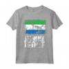 Maglietta Sierra Leone con Bandiera Vintage Distressed Grunge - Ideale per Regalo di Compleanno o Natale