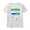 Maglietta Sierra Leone con Bandiera Vintage Distressed Grunge - Ideale per Regalo di Compleanno o Natale