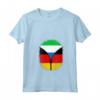 Donna Sierra Leone Germania Bandiera Sierra Leone Tedesco Cerniera Maglietta con Collo a V - Orgoglio della Mia Eredità - Design Unico per Regalo