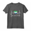 Sierra Leone Battito Cardiaco ECG Impulso Siera Leone Flag Roots Maglietta - Mostra il tuo Amore per la Sierra Leone!