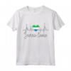 Sierra Leone Battito Cardiaco ECG Impulso Siera Leone Flag Roots Maglietta - Mostra il tuo Amore per la Sierra Leone!