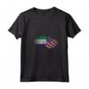 Donna Cuore Bandiera Americana Sierra Leone | Sierra Leone Roots USA Maglietta con Collo a V - Orgoglio Sierra Leone e USA