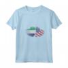 Donna Cuore Bandiera Americana Sierra Leone | Sierra Leone Roots USA Maglietta con Collo a V - Orgoglio Sierra Leone e USA