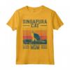 Migliori Donne Mamma Gatto - Vintage Singapura Cat Maglietta - Ideale per Regalo Compleanno o Natale