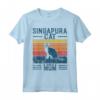 Migliori Donne Mamma Gatto - Vintage Singapura Cat Maglietta - Ideale per Regalo Compleanno o Natale