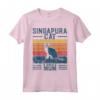 Migliori Donne Mamma Gatto - Vintage Singapura Cat Maglietta - Ideale per Regalo Compleanno o Natale