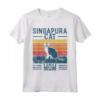 Migliori Donne Mamma Gatto - Vintage Singapura Cat Maglietta - Ideale per Regalo Compleanno o Natale