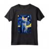 Singapura Cat Notte Stellata - Maglietta Divertente per Amanti dei Gatti di Singapura - Regalo Perfetto per Natale, Ringraziamento e Compleanni
