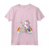 Donna Unicorn Riding Singapura Gatto - Maglietta Arcobaleno per Ragazzi e Ragazze - Ideale per Bambini - Collo a V e Taglio Classico