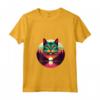 Donna Singapura Cat Lover Tramonto - Maglietta Vintage Retro Style anni '80 '70 - Ideale Regalo per Amanti dei Gatti