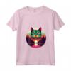 Donna Singapura Cat Lover Tramonto - Maglietta Vintage Retro Style anni '80 '70 - Ideale Regalo per Amanti dei Gatti