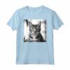 Fotografia Cinematografica in Bianco e Nero del Gatto di Singapura - Maglietta per Amanti dei Gatti - Ideale per Compleanni o Natale