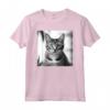 Fotografia Cinematografica in Bianco e Nero del Gatto di Singapura - Maglietta per Amanti dei Gatti - Ideale per Compleanni o Natale